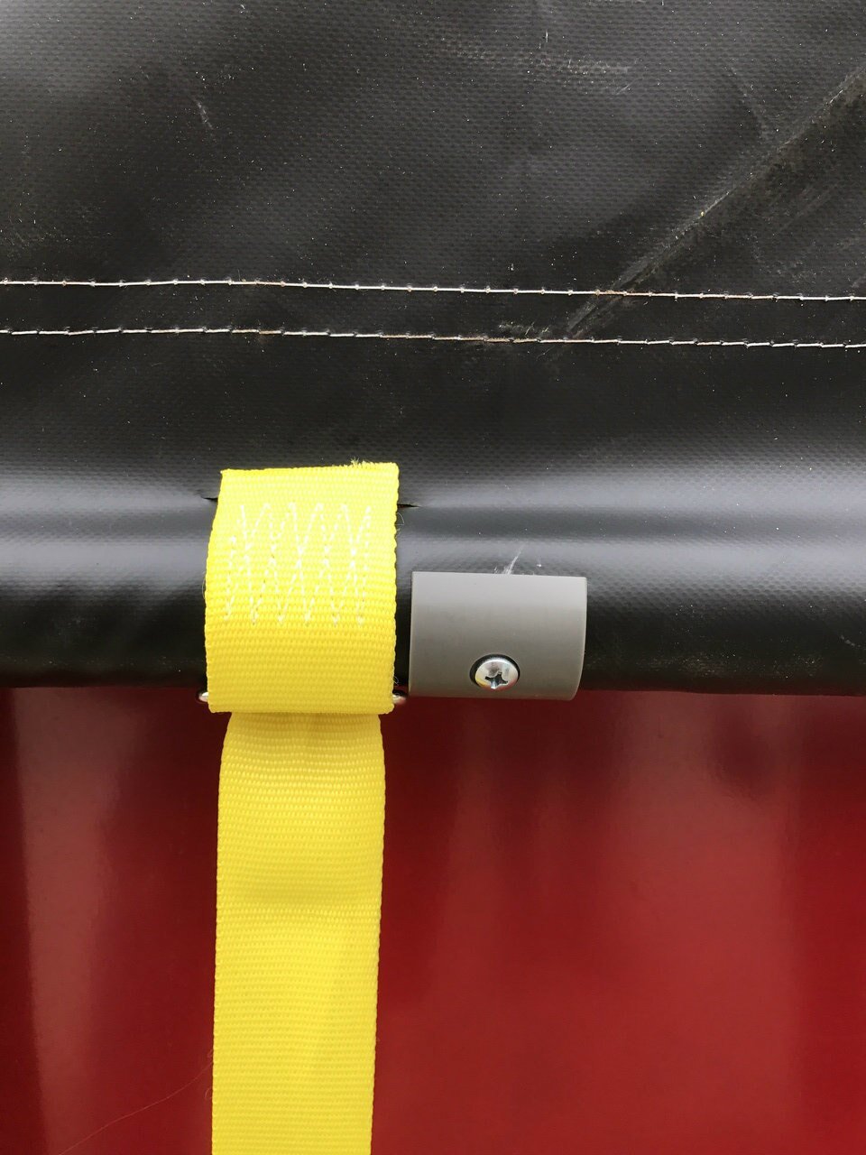 2" PBR Roll Tube Hold Down Set. D-Ring, Ratchet and 9' Strap - kym-industries