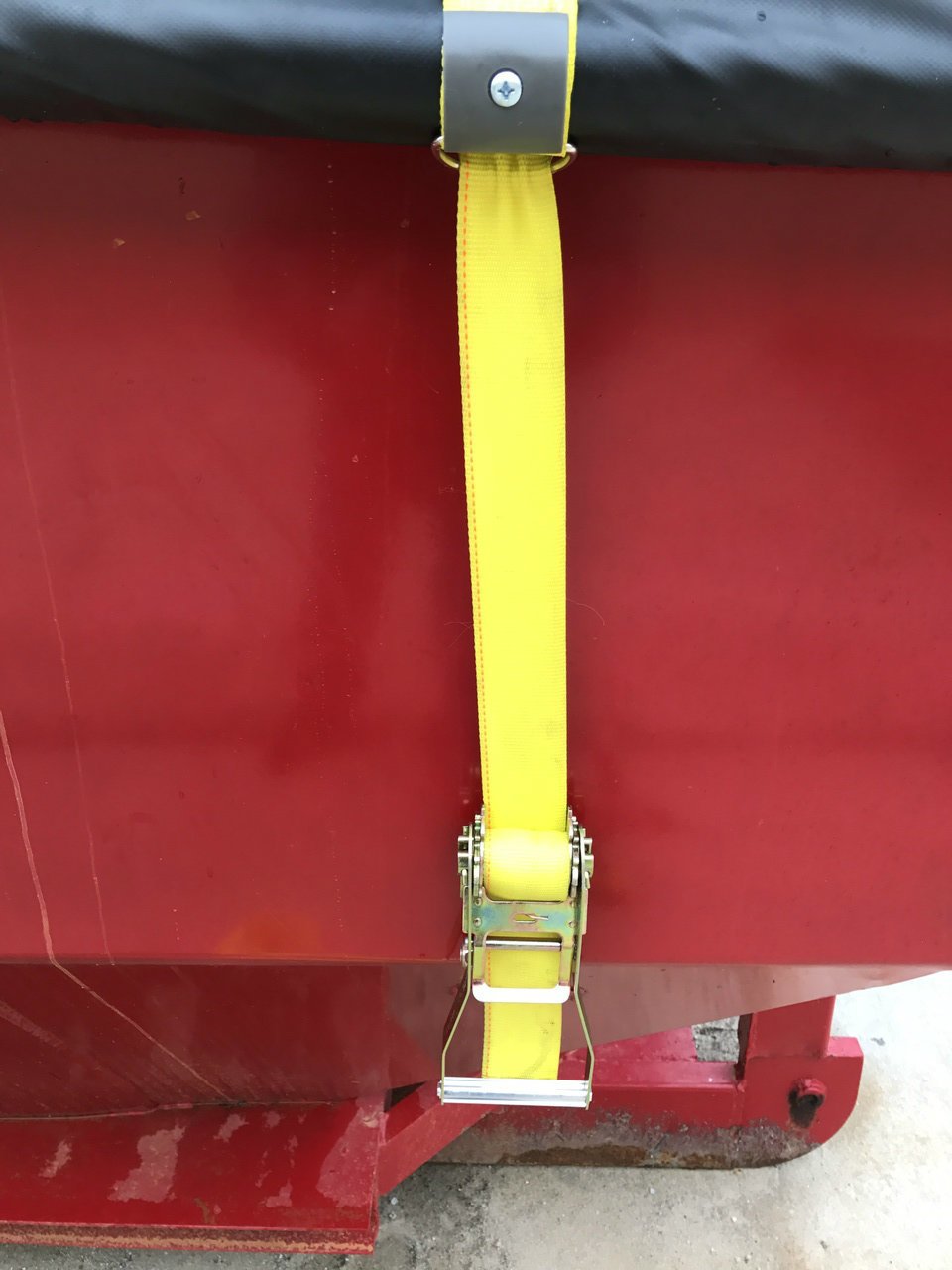 2" PBR Roll Tube Hold Down Set. D-Ring, Ratchet and 9' Strap - kym-industries