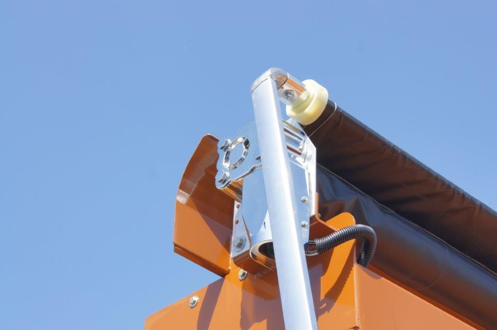 5 Spring Polished Aluminum Electric External Dump Truck Tarp System (Patriot) - kym-industries