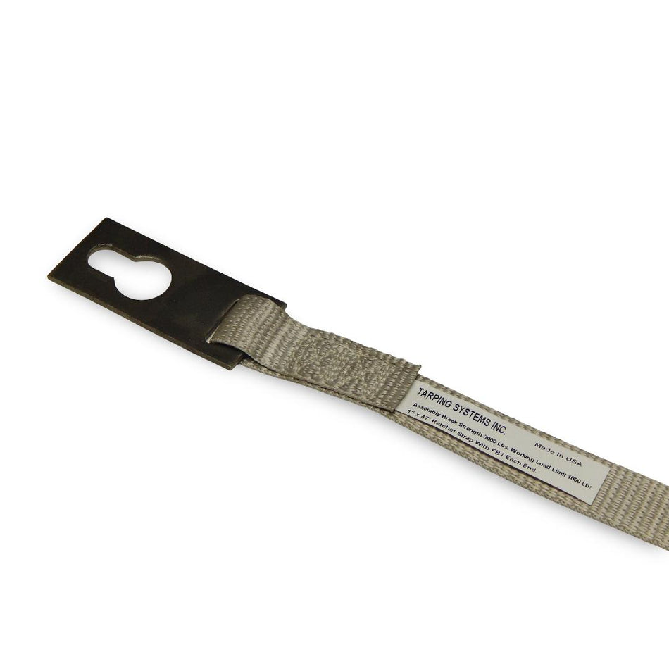 1" Ridge Strap with Flat Plate 46' Length