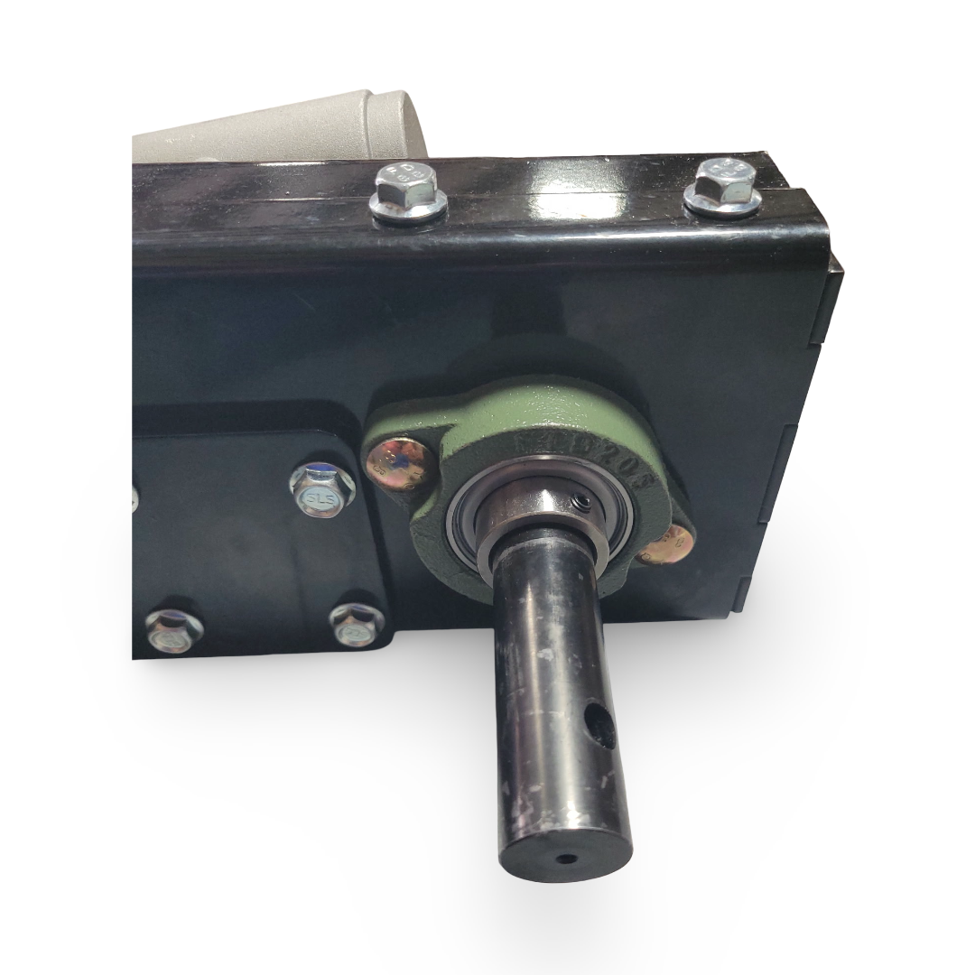 Mechanical component with a shaft and housing on a white background