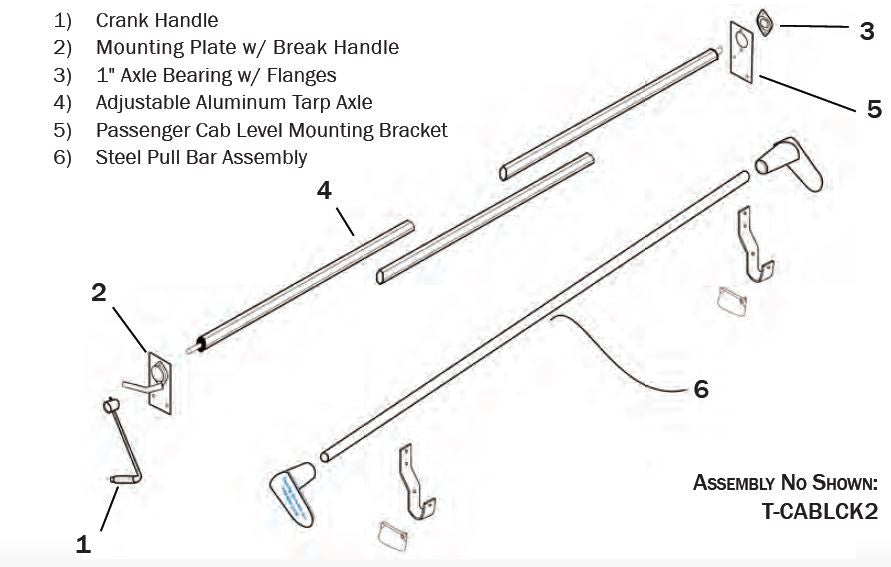 pull tarp Crank N' Pull Manual Tarp System