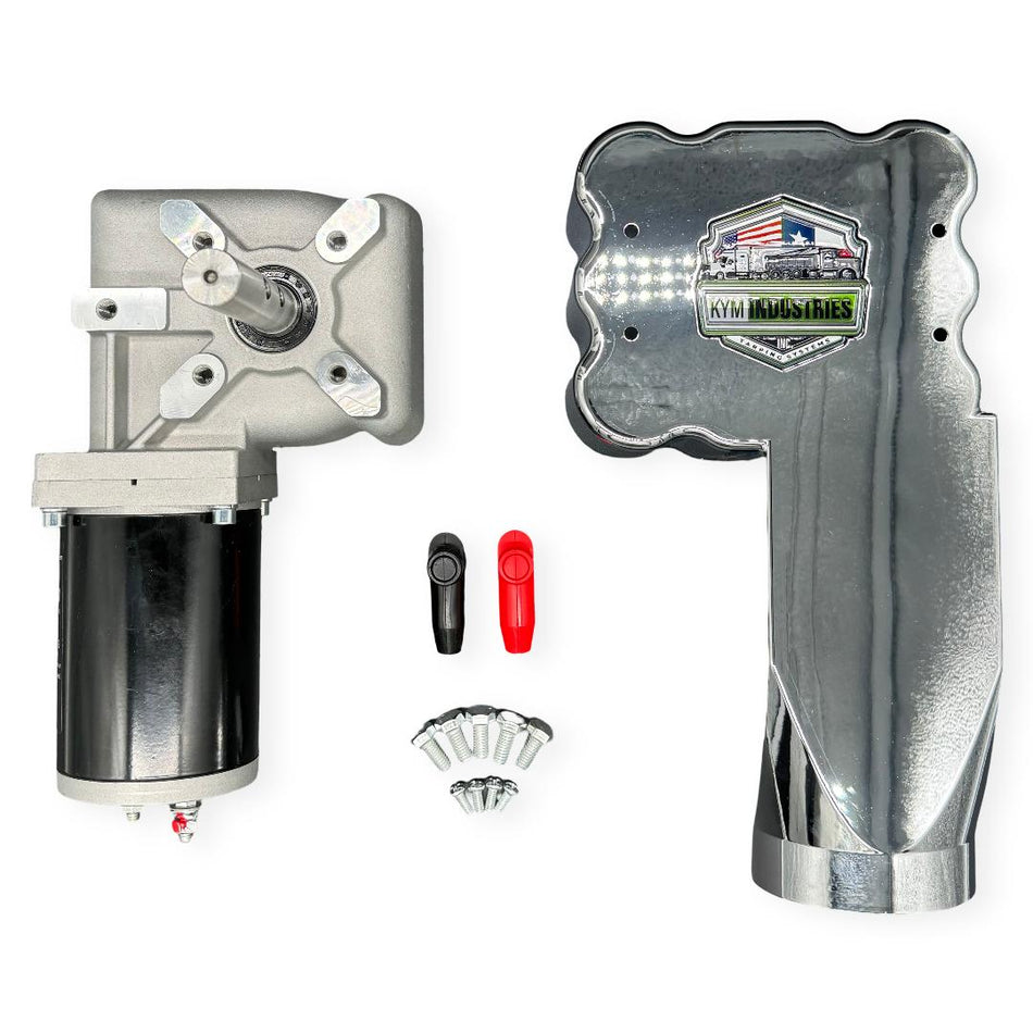 Mechanical components with a branded logo on a white background