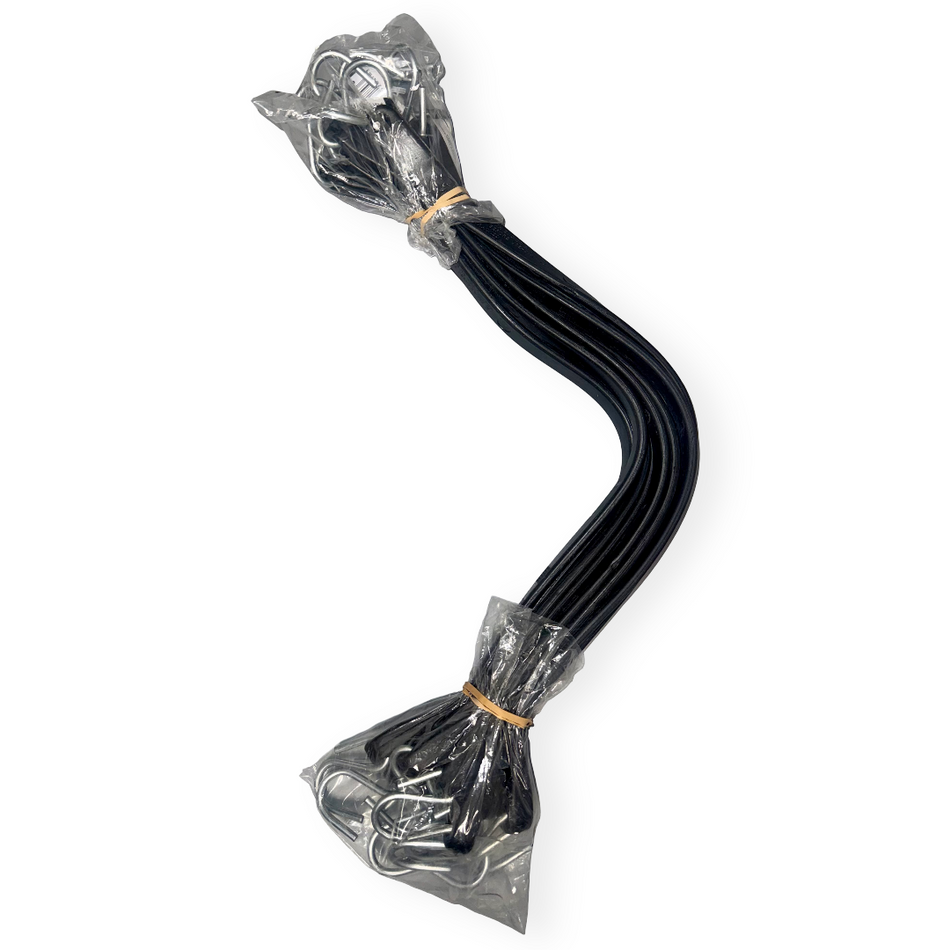 41" Rubber Tarp Straps with S-Hooks Attached (50 per Box)