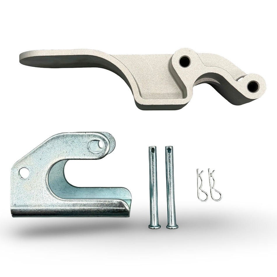 Complete Aluminum Tarp Stop - 3" Upright, Bracket and Pins