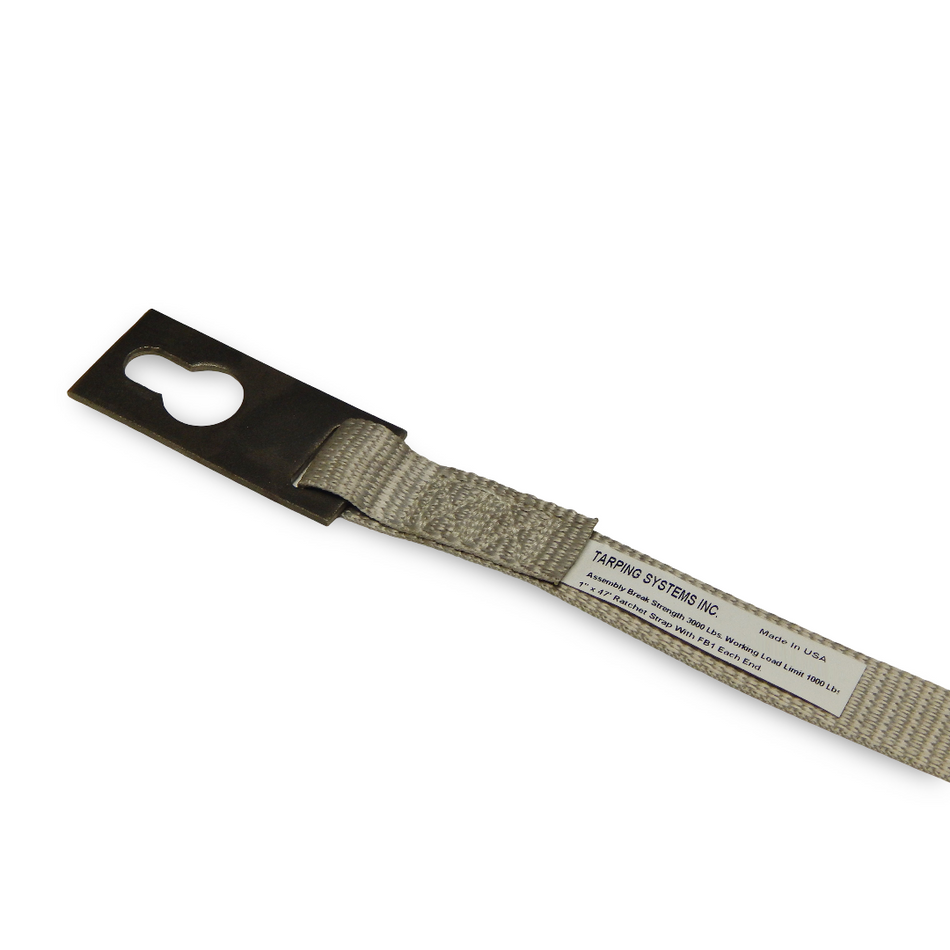 1" Ridge Strap with Flat Plate 46' Length