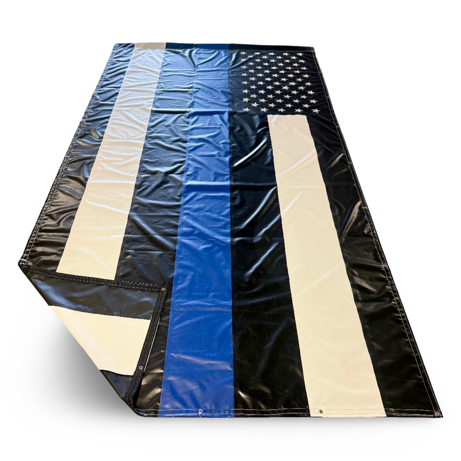 Thin Blue Stripe Flag Tarp
