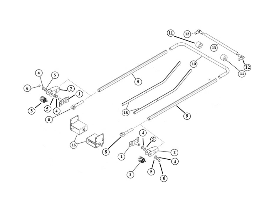 Terminator Arm Set with Springs & Hardware