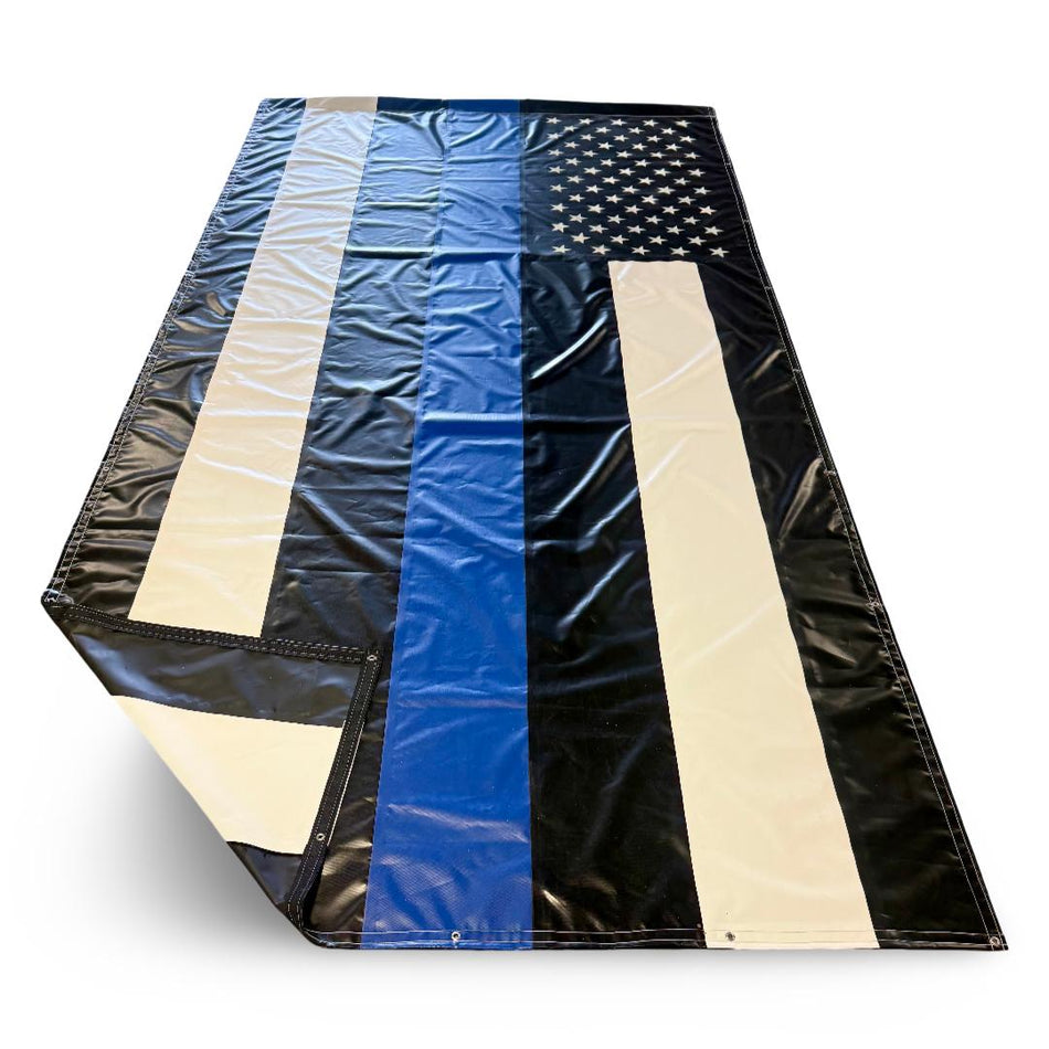 Thin Blue Stripe Flag Tarp
