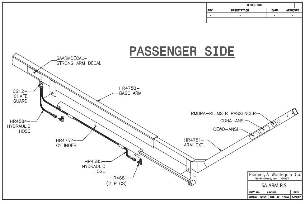 Pioneer Rack N' Pinion RP4500SARG Strong Arm Tarping Sytem - kym-industries