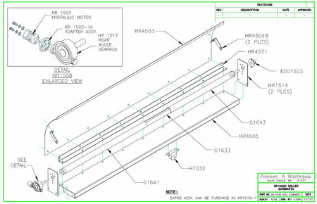 Pioneer HR1500HS Tuff Tarper Refuse Tarping System - Steel - kym-industries