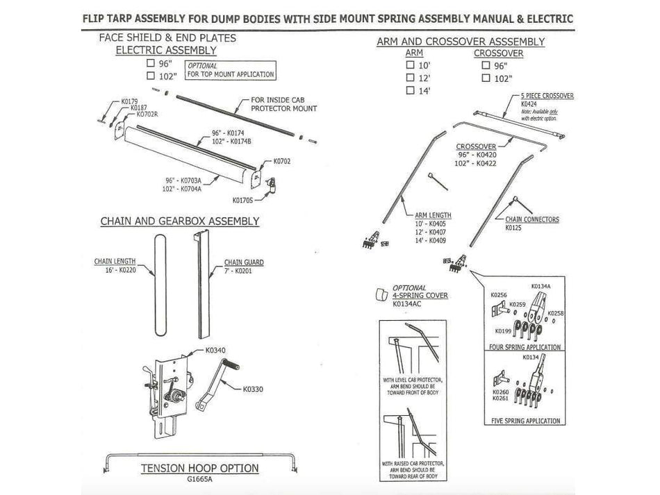 Mountain | KCSE Series Electric Flip Tarp Systems