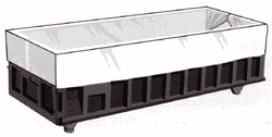 22' Container Liner. 66" Deep, 4 MIL Thick (4 Per Box) - kym-industries